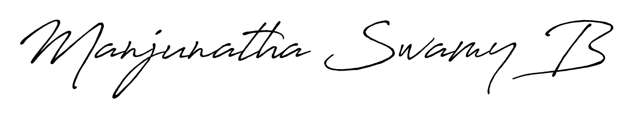 Make a beautiful signature design for name Manjunatha Swamy B. Use this online signature maker to create a handwritten signature for free. Manjunatha Swamy B signature style 7 images and pictures png
