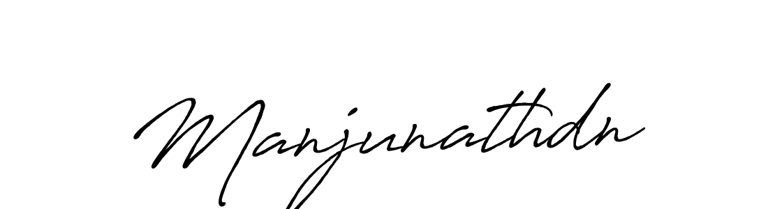 Use a signature maker to create a handwritten signature online. With this signature software, you can design (Antro_Vectra_Bolder) your own signature for name Manjunathdn. Manjunathdn signature style 7 images and pictures png