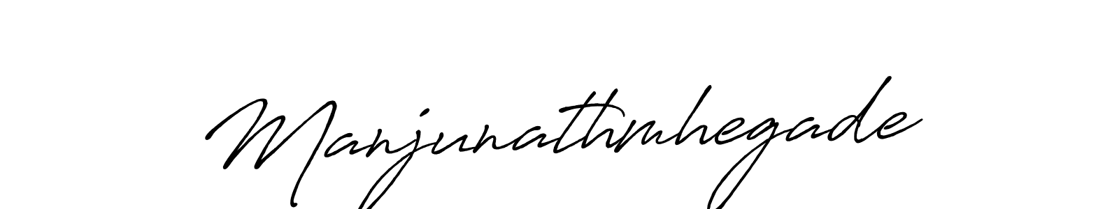 Also we have Manjunathmhegade name is the best signature style. Create professional handwritten signature collection using Antro_Vectra_Bolder autograph style. Manjunathmhegade signature style 7 images and pictures png