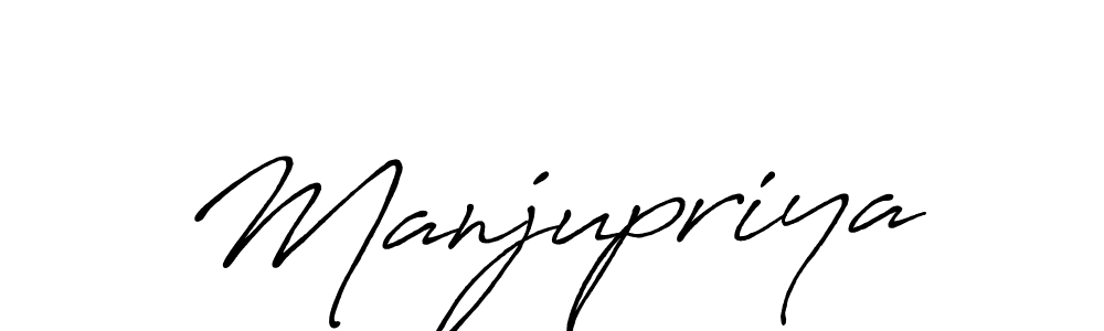 Manjupriya stylish signature style. Best Handwritten Sign (Antro_Vectra_Bolder) for my name. Handwritten Signature Collection Ideas for my name Manjupriya. Manjupriya signature style 7 images and pictures png