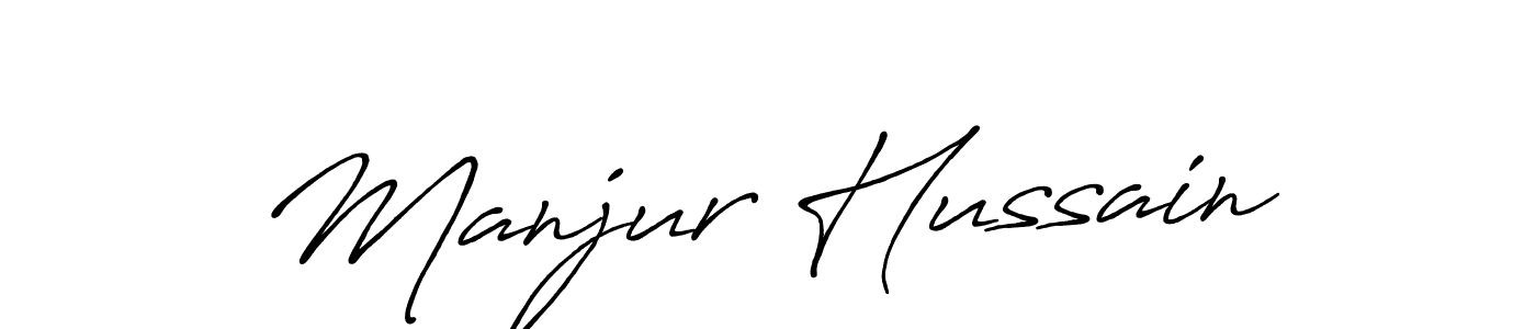 How to make Manjur Hussain signature? Antro_Vectra_Bolder is a professional autograph style. Create handwritten signature for Manjur Hussain name. Manjur Hussain signature style 7 images and pictures png