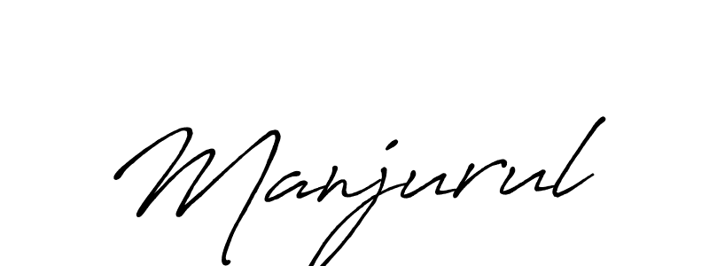 Use a signature maker to create a handwritten signature online. With this signature software, you can design (Antro_Vectra_Bolder) your own signature for name Manjurul. Manjurul signature style 7 images and pictures png