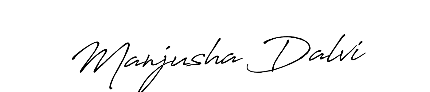 Also we have Manjusha Dalvi name is the best signature style. Create professional handwritten signature collection using Antro_Vectra_Bolder autograph style. Manjusha Dalvi signature style 7 images and pictures png