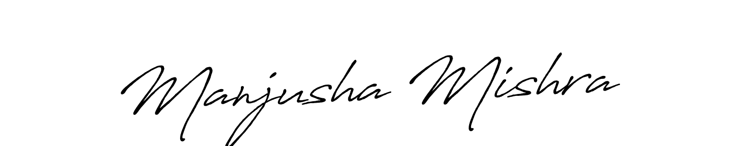 Also we have Manjusha Mishra name is the best signature style. Create professional handwritten signature collection using Antro_Vectra_Bolder autograph style. Manjusha Mishra signature style 7 images and pictures png