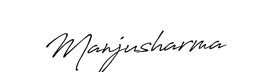 if you are searching for the best signature style for your name Manjusharma. so please give up your signature search. here we have designed multiple signature styles  using Antro_Vectra_Bolder. Manjusharma signature style 7 images and pictures png