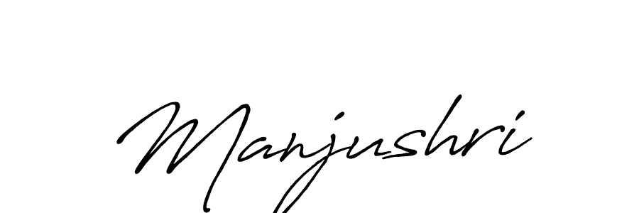 How to make Manjushri signature? Antro_Vectra_Bolder is a professional autograph style. Create handwritten signature for Manjushri name. Manjushri signature style 7 images and pictures png