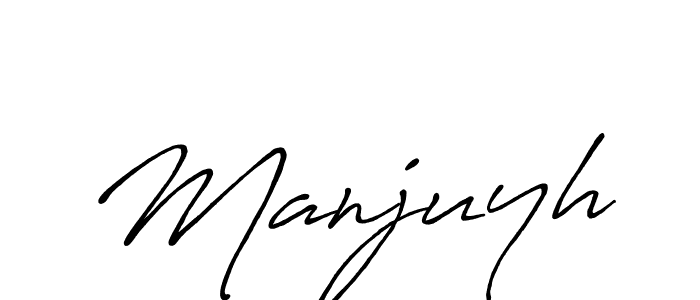 You should practise on your own different ways (Antro_Vectra_Bolder) to write your name (Manjuyh) in signature. don't let someone else do it for you. Manjuyh signature style 7 images and pictures png