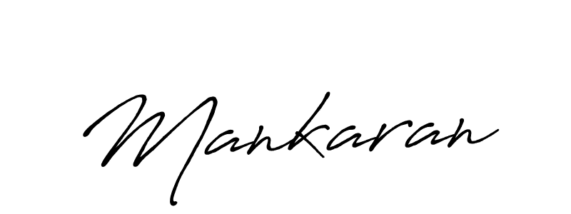 How to make Mankaran signature? Antro_Vectra_Bolder is a professional autograph style. Create handwritten signature for Mankaran name. Mankaran signature style 7 images and pictures png