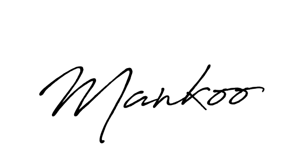 It looks lik you need a new signature style for name Mankoo. Design unique handwritten (Antro_Vectra_Bolder) signature with our free signature maker in just a few clicks. Mankoo signature style 7 images and pictures png
