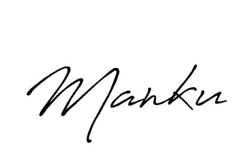 if you are searching for the best signature style for your name Manku. so please give up your signature search. here we have designed multiple signature styles  using Antro_Vectra_Bolder. Manku signature style 7 images and pictures png