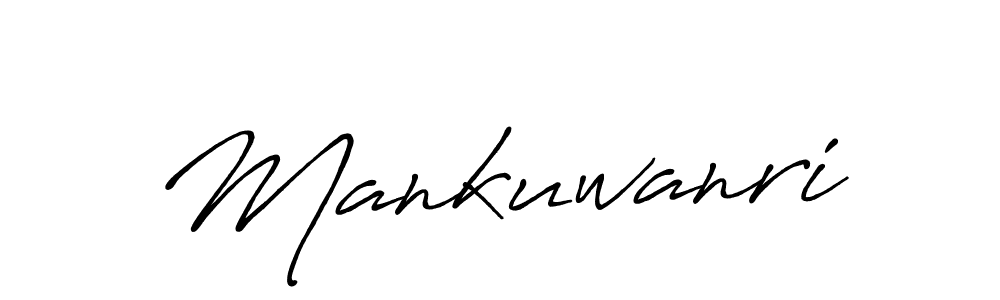 Use a signature maker to create a handwritten signature online. With this signature software, you can design (Antro_Vectra_Bolder) your own signature for name Mankuwanri. Mankuwanri signature style 7 images and pictures png