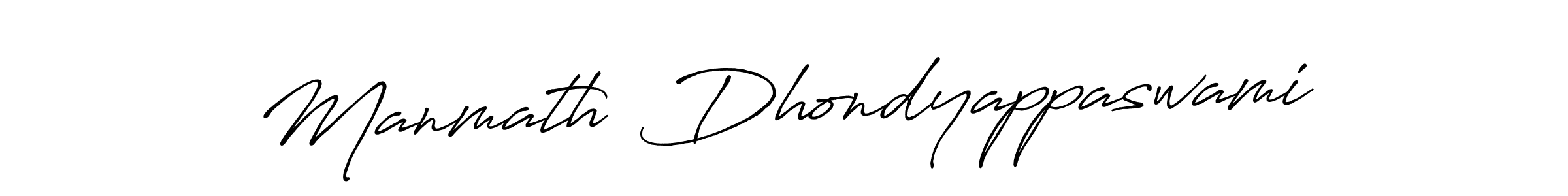 How to make Manmath  Dhondyappaswami name signature. Use Antro_Vectra_Bolder style for creating short signs online. This is the latest handwritten sign. Manmath  Dhondyappaswami signature style 7 images and pictures png