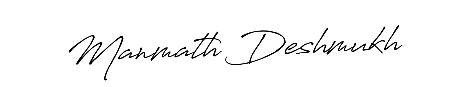 Manmath Deshmukh stylish signature style. Best Handwritten Sign (Antro_Vectra_Bolder) for my name. Handwritten Signature Collection Ideas for my name Manmath Deshmukh. Manmath Deshmukh signature style 7 images and pictures png