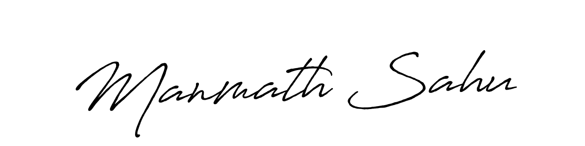 Also You can easily find your signature by using the search form. We will create Manmath Sahu name handwritten signature images for you free of cost using Antro_Vectra_Bolder sign style. Manmath Sahu signature style 7 images and pictures png
