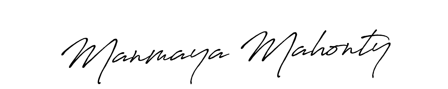 Once you've used our free online signature maker to create your best signature Antro_Vectra_Bolder style, it's time to enjoy all of the benefits that Manmaya Mahonty name signing documents. Manmaya Mahonty signature style 7 images and pictures png