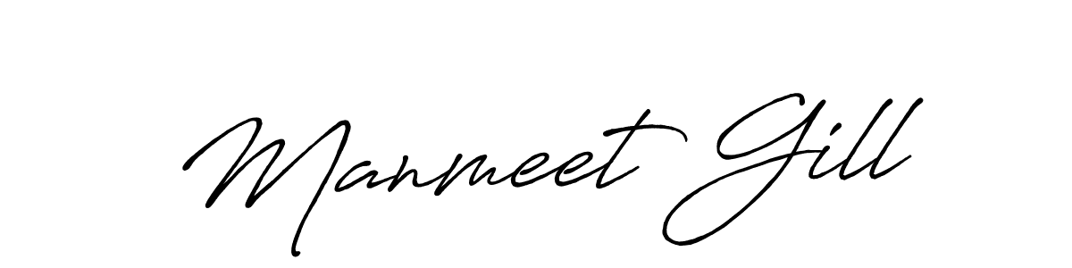 How to Draw Manmeet Gill signature style? Antro_Vectra_Bolder is a latest design signature styles for name Manmeet Gill. Manmeet Gill signature style 7 images and pictures png