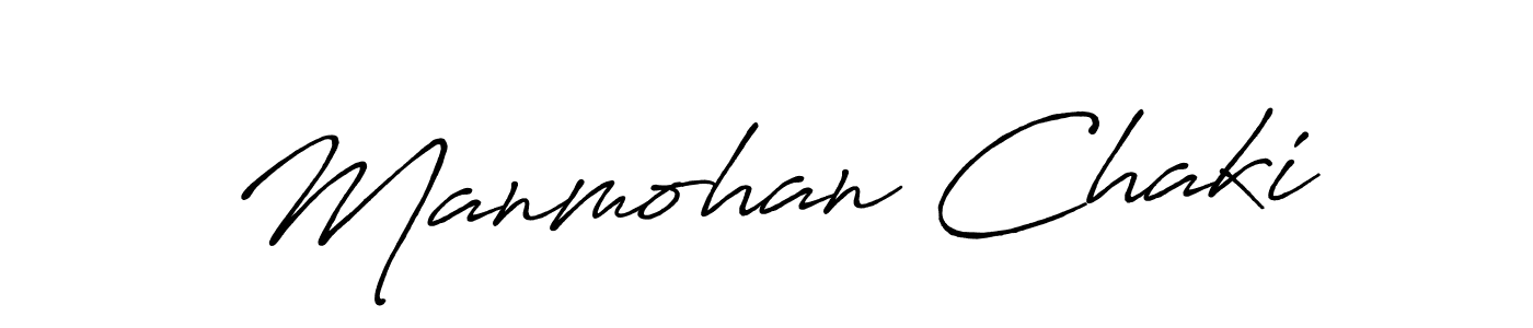 Make a beautiful signature design for name Manmohan Chaki. With this signature (Antro_Vectra_Bolder) style, you can create a handwritten signature for free. Manmohan Chaki signature style 7 images and pictures png
