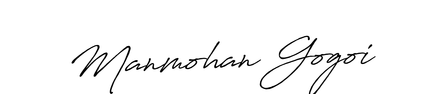 You should practise on your own different ways (Antro_Vectra_Bolder) to write your name (Manmohan Gogoi) in signature. don't let someone else do it for you. Manmohan Gogoi signature style 7 images and pictures png