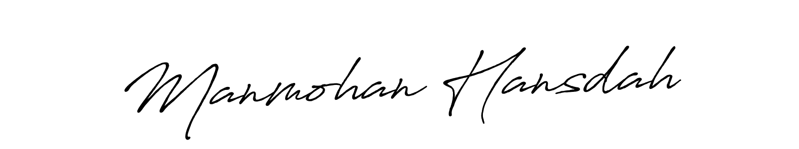 How to make Manmohan Hansdah signature? Antro_Vectra_Bolder is a professional autograph style. Create handwritten signature for Manmohan Hansdah name. Manmohan Hansdah signature style 7 images and pictures png