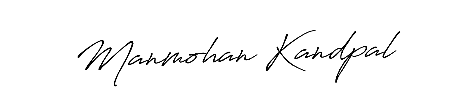 Make a beautiful signature design for name Manmohan Kandpal. With this signature (Antro_Vectra_Bolder) style, you can create a handwritten signature for free. Manmohan Kandpal signature style 7 images and pictures png