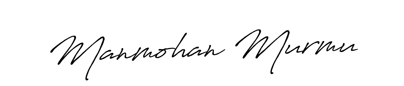 Make a beautiful signature design for name Manmohan Murmu. With this signature (Antro_Vectra_Bolder) style, you can create a handwritten signature for free. Manmohan Murmu signature style 7 images and pictures png