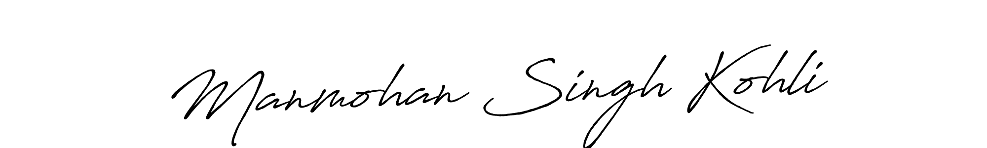 Design your own signature with our free online signature maker. With this signature software, you can create a handwritten (Antro_Vectra_Bolder) signature for name Manmohan Singh Kohli. Manmohan Singh Kohli signature style 7 images and pictures png