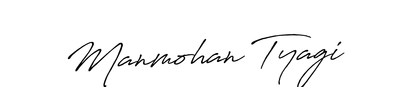 Antro_Vectra_Bolder is a professional signature style that is perfect for those who want to add a touch of class to their signature. It is also a great choice for those who want to make their signature more unique. Get Manmohan Tyagi name to fancy signature for free. Manmohan Tyagi signature style 7 images and pictures png