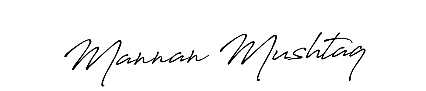 Mannan Mushtaq stylish signature style. Best Handwritten Sign (Antro_Vectra_Bolder) for my name. Handwritten Signature Collection Ideas for my name Mannan Mushtaq. Mannan Mushtaq signature style 7 images and pictures png