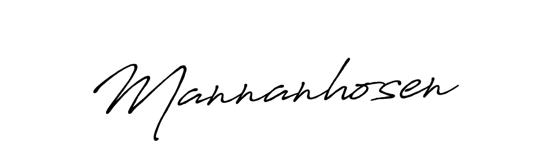 How to make Mannanhosen name signature. Use Antro_Vectra_Bolder style for creating short signs online. This is the latest handwritten sign. Mannanhosen signature style 7 images and pictures png