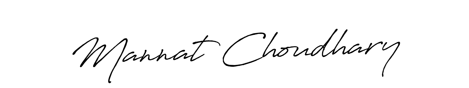 Mannat Choudhary stylish signature style. Best Handwritten Sign (Antro_Vectra_Bolder) for my name. Handwritten Signature Collection Ideas for my name Mannat Choudhary. Mannat Choudhary signature style 7 images and pictures png