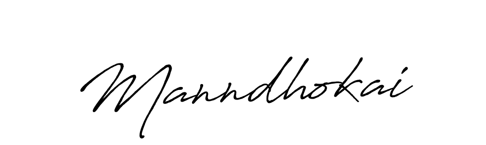 Also we have Manndhokai name is the best signature style. Create professional handwritten signature collection using Antro_Vectra_Bolder autograph style. Manndhokai signature style 7 images and pictures png