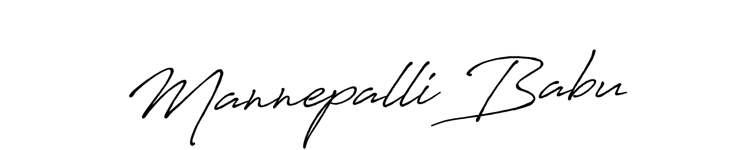 Also You can easily find your signature by using the search form. We will create Mannepalli Babu name handwritten signature images for you free of cost using Antro_Vectra_Bolder sign style. Mannepalli Babu signature style 7 images and pictures png