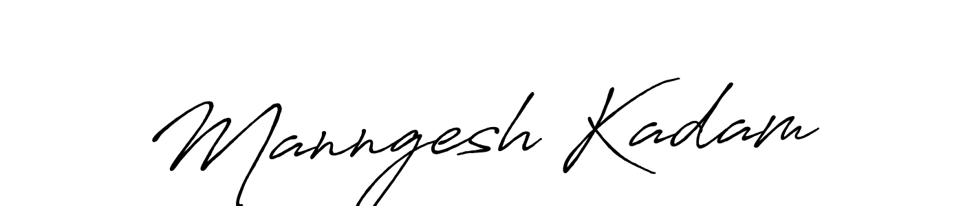 The best way (Antro_Vectra_Bolder) to make a short signature is to pick only two or three words in your name. The name Manngesh Kadam include a total of six letters. For converting this name. Manngesh Kadam signature style 7 images and pictures png