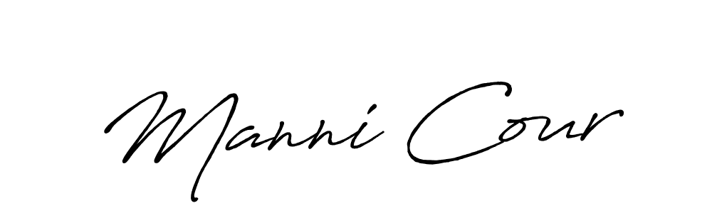 It looks lik you need a new signature style for name Manni Cour. Design unique handwritten (Antro_Vectra_Bolder) signature with our free signature maker in just a few clicks. Manni Cour signature style 7 images and pictures png