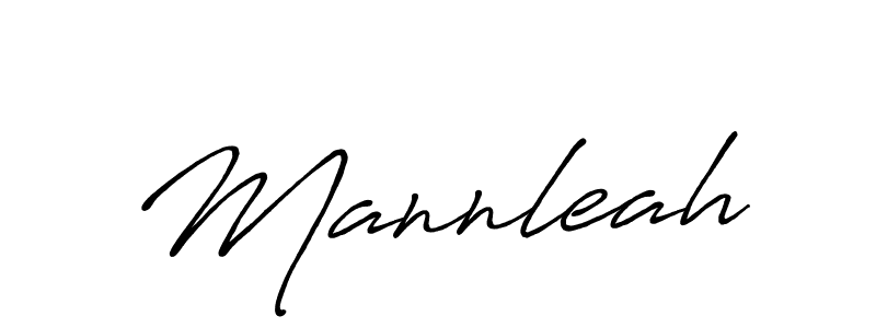 Design your own signature with our free online signature maker. With this signature software, you can create a handwritten (Antro_Vectra_Bolder) signature for name Mannleah. Mannleah signature style 7 images and pictures png