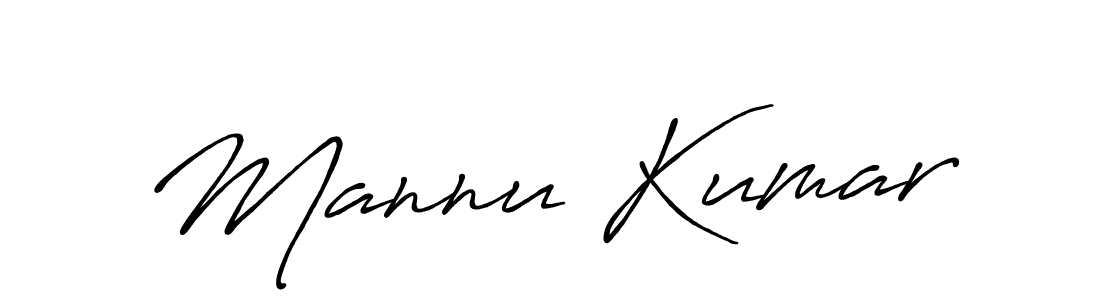 How to make Mannu Kumar signature? Antro_Vectra_Bolder is a professional autograph style. Create handwritten signature for Mannu Kumar name. Mannu Kumar signature style 7 images and pictures png