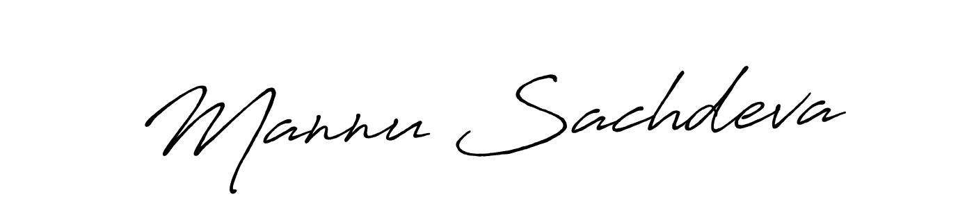 It looks lik you need a new signature style for name Mannu Sachdeva. Design unique handwritten (Antro_Vectra_Bolder) signature with our free signature maker in just a few clicks. Mannu Sachdeva signature style 7 images and pictures png