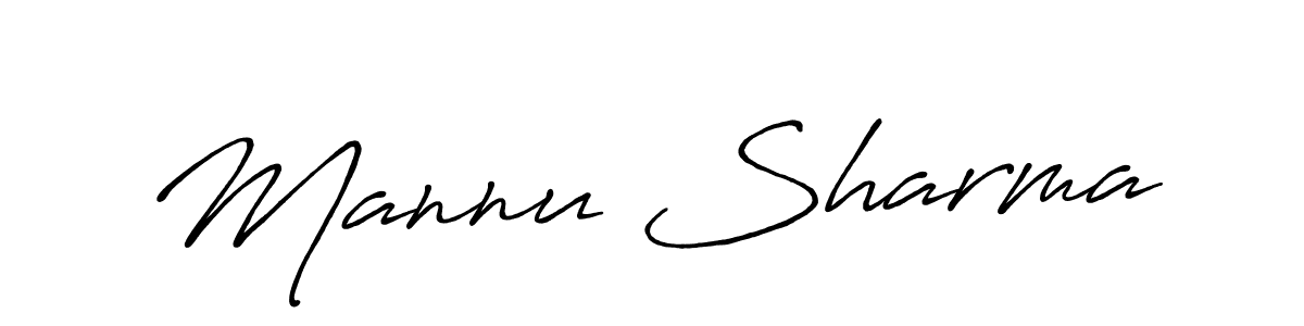 Antro_Vectra_Bolder is a professional signature style that is perfect for those who want to add a touch of class to their signature. It is also a great choice for those who want to make their signature more unique. Get Mannu Sharma name to fancy signature for free. Mannu Sharma signature style 7 images and pictures png