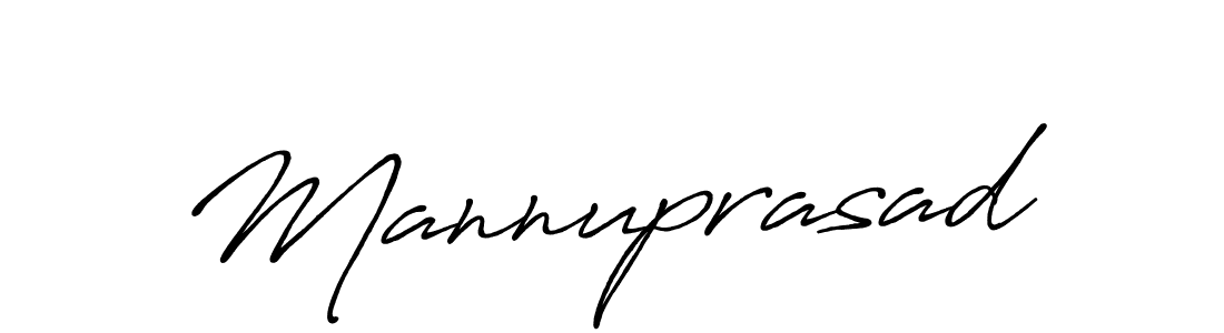 Mannuprasad stylish signature style. Best Handwritten Sign (Antro_Vectra_Bolder) for my name. Handwritten Signature Collection Ideas for my name Mannuprasad. Mannuprasad signature style 7 images and pictures png