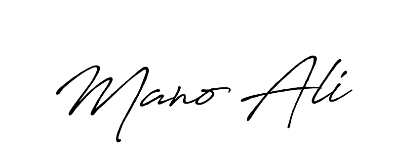Mano Ali stylish signature style. Best Handwritten Sign (Antro_Vectra_Bolder) for my name. Handwritten Signature Collection Ideas for my name Mano Ali. Mano Ali signature style 7 images and pictures png