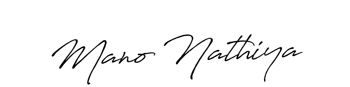 It looks lik you need a new signature style for name Mano Nathiya. Design unique handwritten (Antro_Vectra_Bolder) signature with our free signature maker in just a few clicks. Mano Nathiya signature style 7 images and pictures png