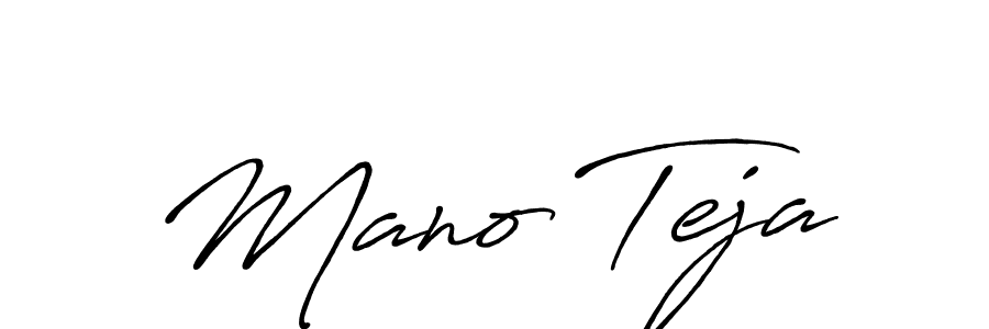 It looks lik you need a new signature style for name Mano Teja. Design unique handwritten (Antro_Vectra_Bolder) signature with our free signature maker in just a few clicks. Mano Teja signature style 7 images and pictures png