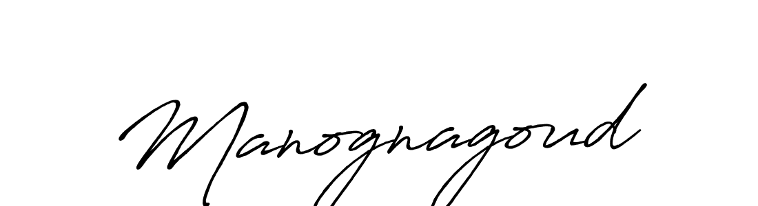 Create a beautiful signature design for name Manognagoud. With this signature (Antro_Vectra_Bolder) fonts, you can make a handwritten signature for free. Manognagoud signature style 7 images and pictures png