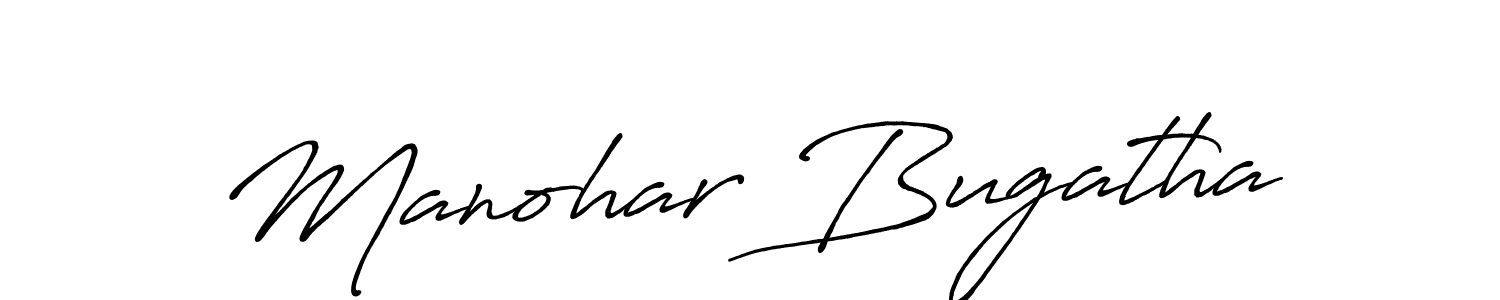 Make a beautiful signature design for name Manohar Bugatha. Use this online signature maker to create a handwritten signature for free. Manohar Bugatha signature style 7 images and pictures png