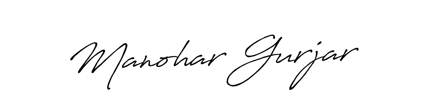 This is the best signature style for the Manohar Gurjar name. Also you like these signature font (Antro_Vectra_Bolder). Mix name signature. Manohar Gurjar signature style 7 images and pictures png