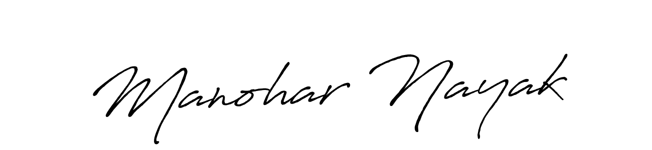 Also You can easily find your signature by using the search form. We will create Manohar Nayak name handwritten signature images for you free of cost using Antro_Vectra_Bolder sign style. Manohar Nayak signature style 7 images and pictures png