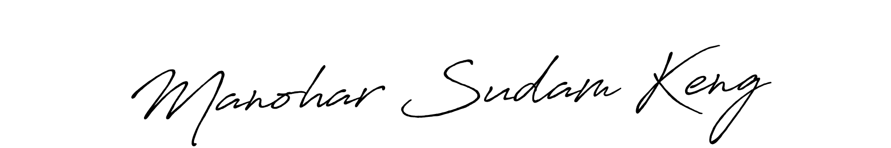 How to Draw Manohar Sudam Keng signature style? Antro_Vectra_Bolder is a latest design signature styles for name Manohar Sudam Keng. Manohar Sudam Keng signature style 7 images and pictures png