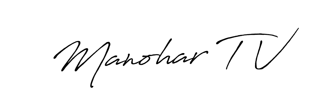 Make a beautiful signature design for name Manohar T V. Use this online signature maker to create a handwritten signature for free. Manohar T V signature style 7 images and pictures png