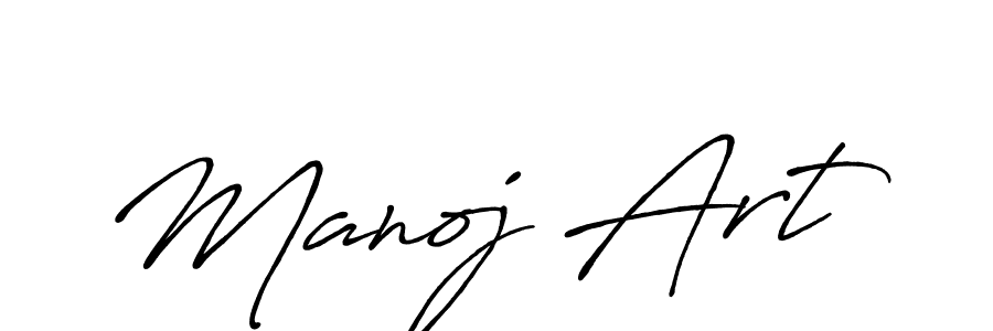 Manoj Art stylish signature style. Best Handwritten Sign (Antro_Vectra_Bolder) for my name. Handwritten Signature Collection Ideas for my name Manoj Art. Manoj Art signature style 7 images and pictures png