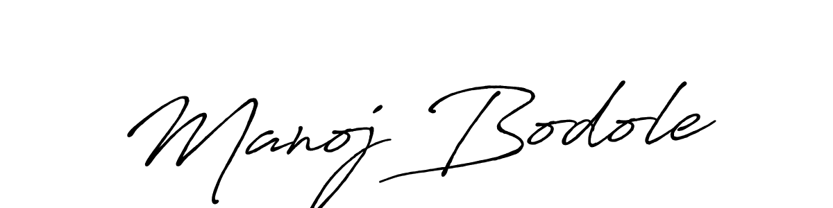 Also we have Manoj Bodole name is the best signature style. Create professional handwritten signature collection using Antro_Vectra_Bolder autograph style. Manoj Bodole signature style 7 images and pictures png